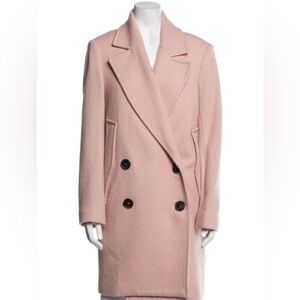 Theory Virgin Wool Peacoat- Pink